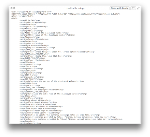 With ‘StringsFile’ QuickLook plugin