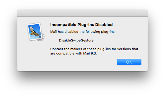 Incompatible Plugin